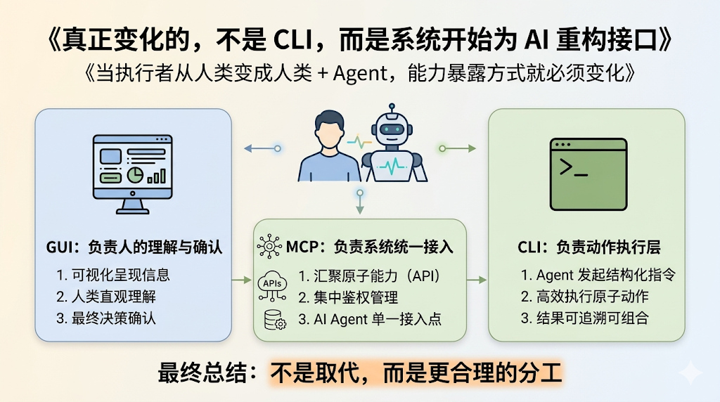 钉钉、飞书集体转向CLI，MCP已死、GUI要出局了？