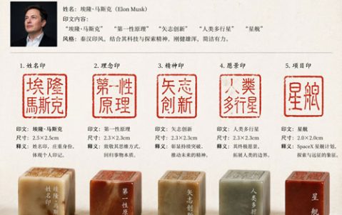 GPT-image-2 ｜马斯克专属篆刻印章设计