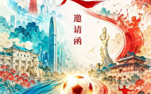 GPT-image-2 ｜粤超联赛国潮风邀请函海报