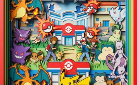 GPT-image-2 ｜宝可梦立体纸雕奇幻世界