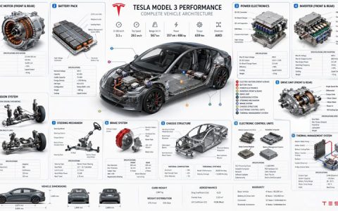 GPT-image-2 ｜特斯拉核心零部件细节全景图