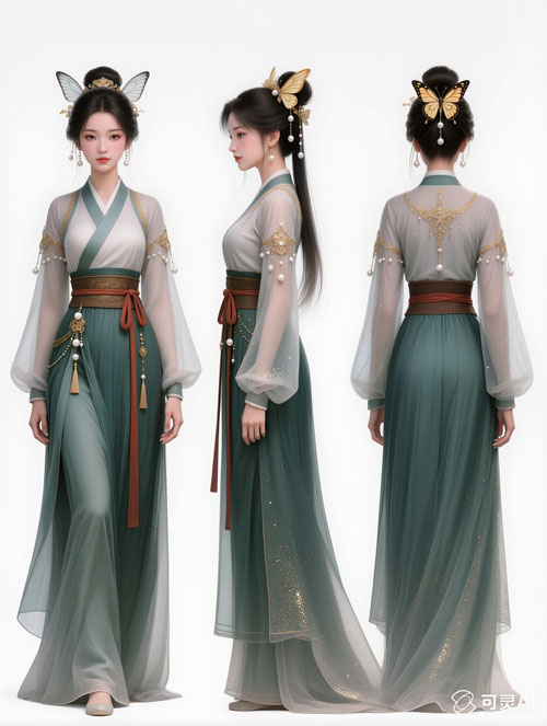可灵AI | 古风仙侠女性角色东方古典美学