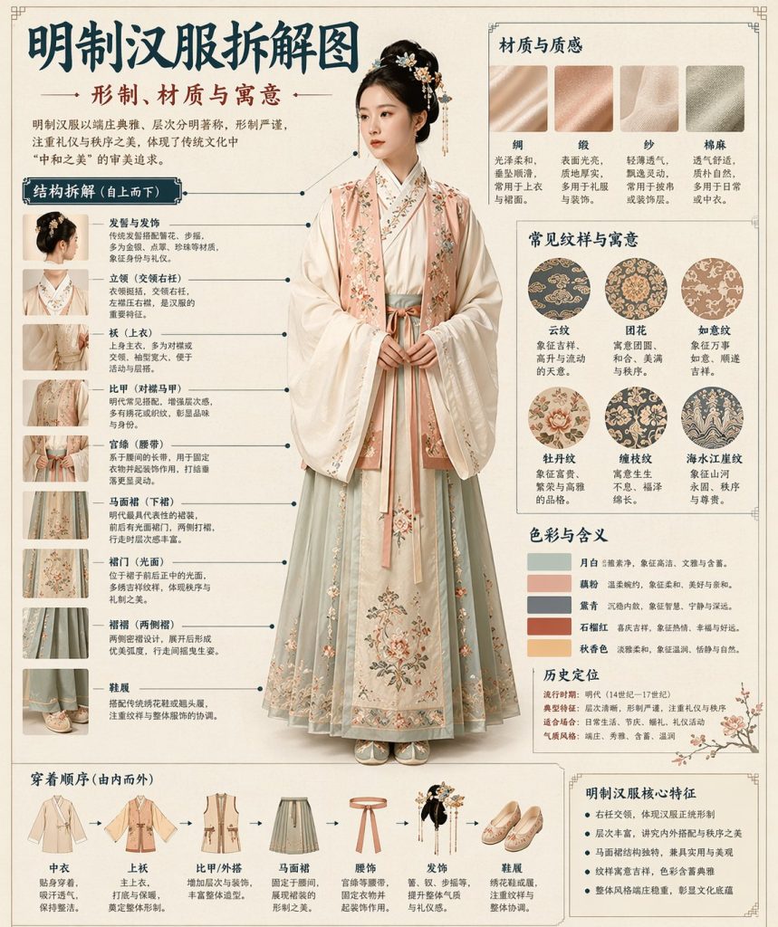 GPT-image-2 ｜汉服拆解图🤯图鉴式风格