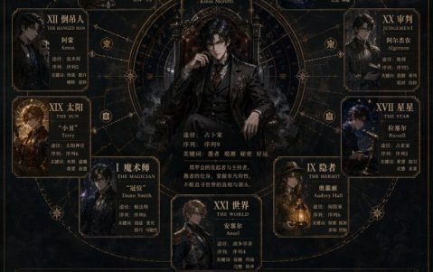GPT-image-2 ｜诡秘之主塔罗会全览图
