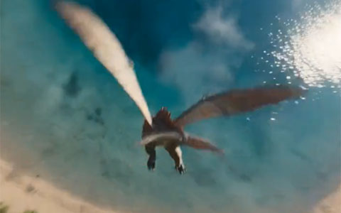 第一人称飞行穿越机视角 侏罗纪世界 恐龙