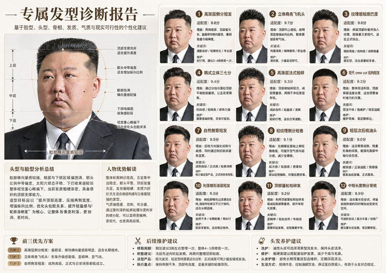 GPT-image-2 ｜高端发型分析海报