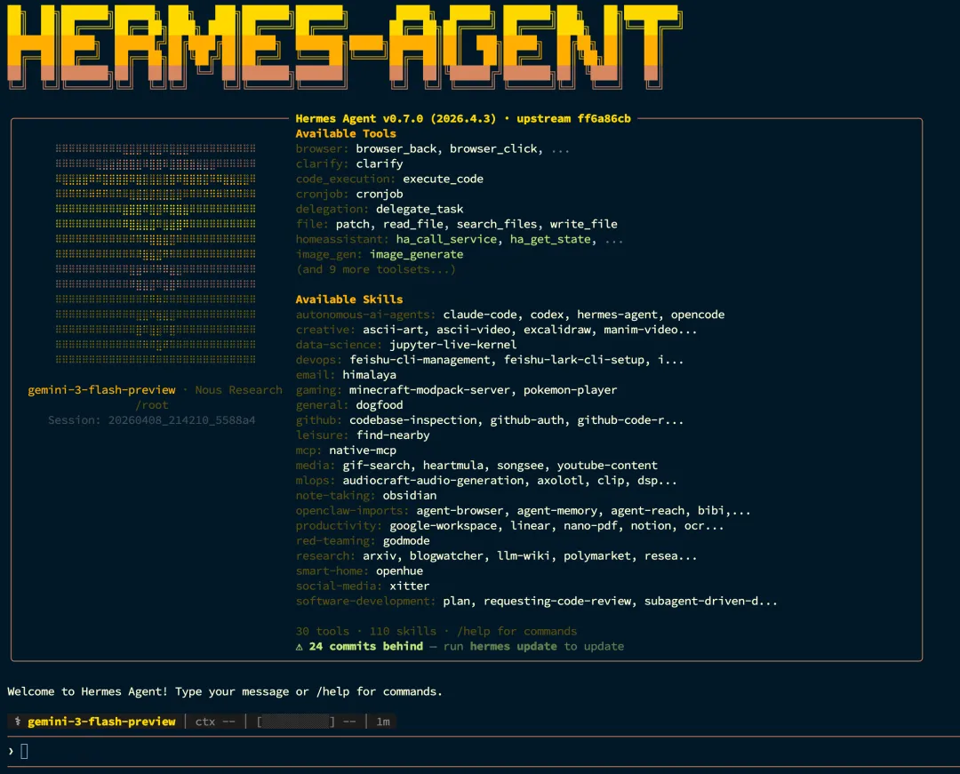 年轻人的第一个爱马仕，10分钟入门 Hermes Agent