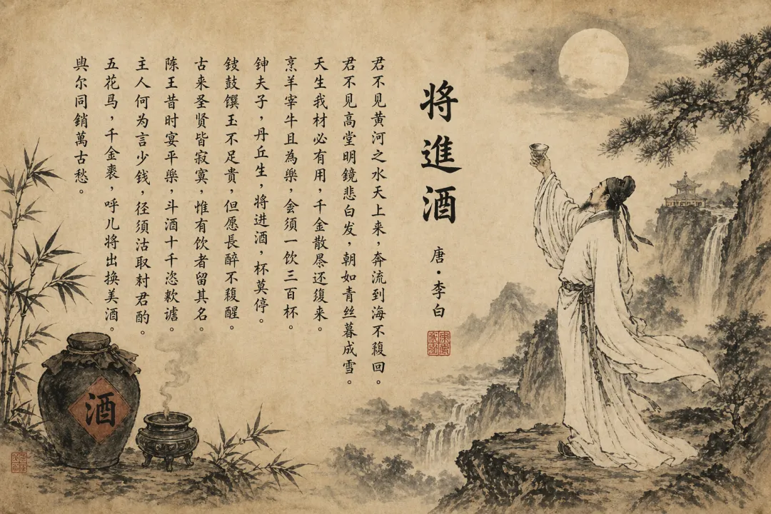 GPT-image-2 ｜ 中国古典水墨配诗图