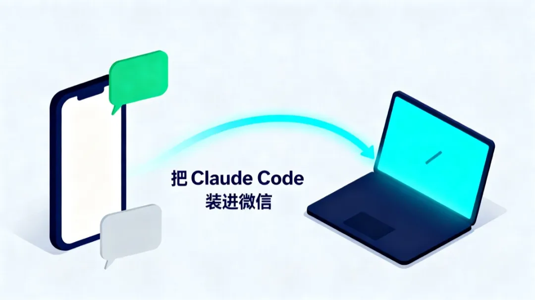 我把 Claude Code 塞进了微信，从此可以躺在床上写代码
