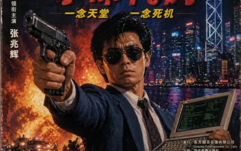 GPT-image-2 ｜ 80 年代港产警匪片 VCD 封面