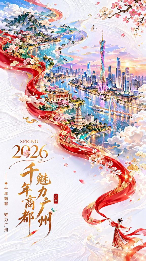 GPT-image-2 ｜2026年春季广州城市海报
