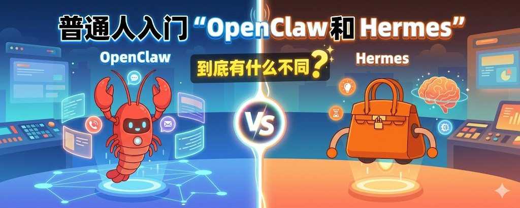 普通人入门必看：OpenClaw 和 Hermes，到底该选哪个？