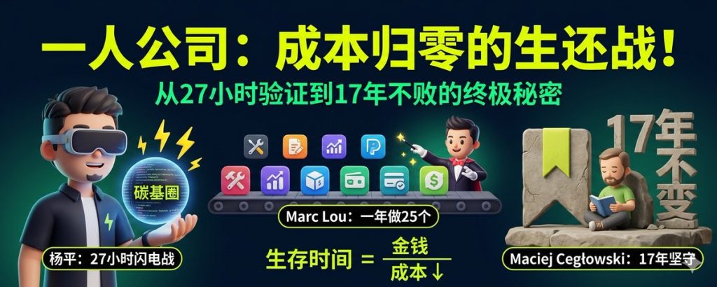 一人公司的三种活法：27 小时 vs 一年 25 个 vs 17 年不变