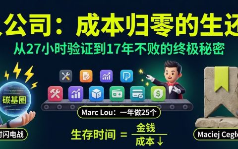 一人公司的三种活法：27 小时 vs 一年 25 个 vs 17 年不变
