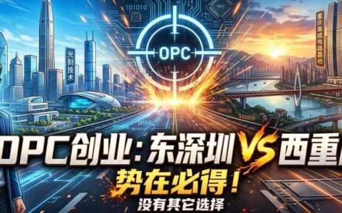 OPC创业，东深圳，西重庆，没有其它选择