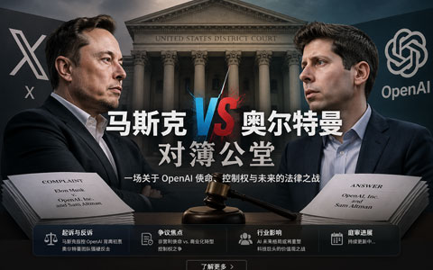 马斯克诉奥特曼案下周开庭：索赔1340亿美元