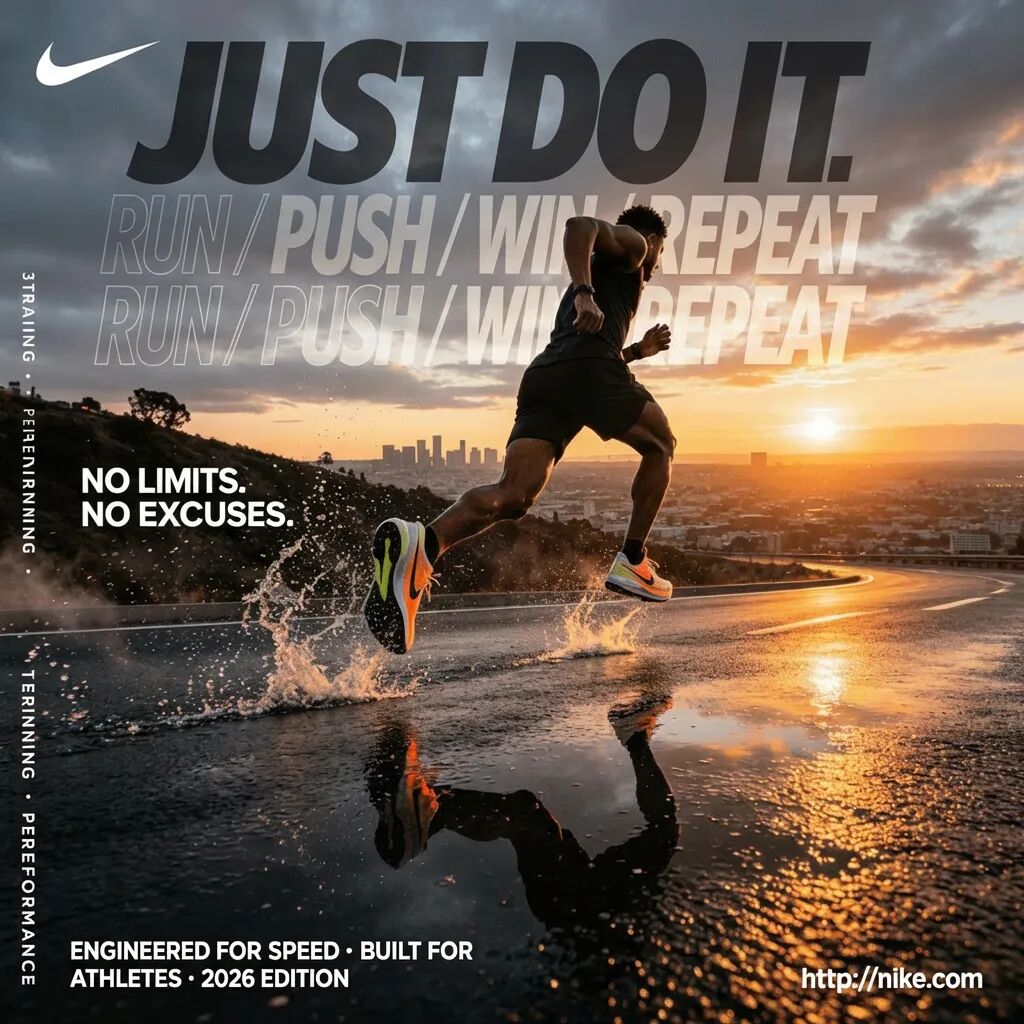 Nano Banana 2 NIKE 海报设计