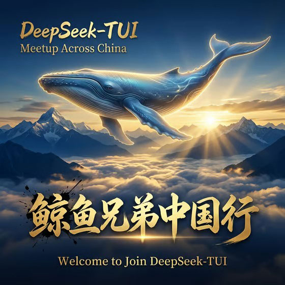 DeepSeek-TUI 鲸鱼兄弟中国行(2026 5.15-6.5)