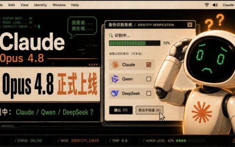 刚刚，Claude Opus 4.8 上线，张口就说自己是 DeepSeek、Qwen