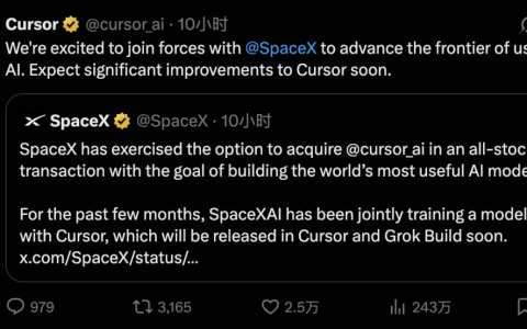 SpaceX一分现金没花收购Cursor，马斯克吞下AI编程工具第一名