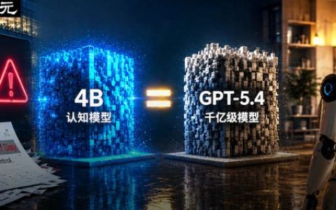 苹果渴求的端侧AI杀出黑马：首个认知模型诞生，4B打平GPT-5.4！