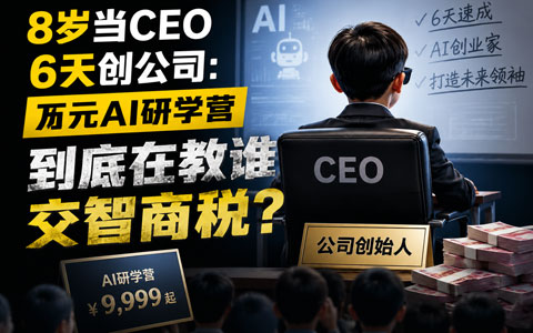 8岁当CEO，6天创公司：万元AI研学营，到底在教谁交智商税？