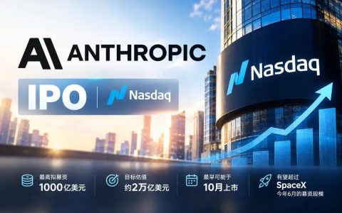 Anthropic冲刺史上最大IPO：目标11月挂牌纳斯达克，估值2万亿美元